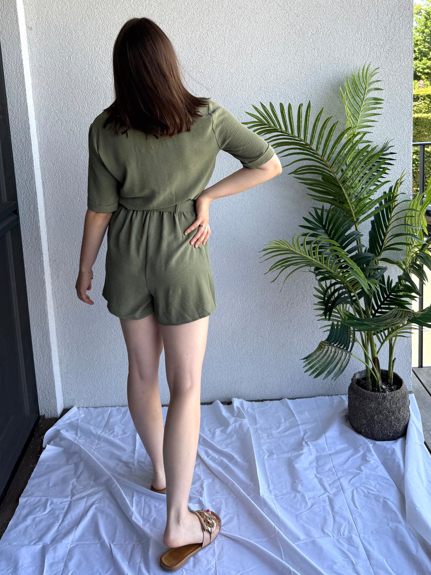 Only Macha playsuit khaki