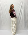 JDY Pisa Longsleeve Bordeaux/ Pink