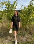 Only gry dress green