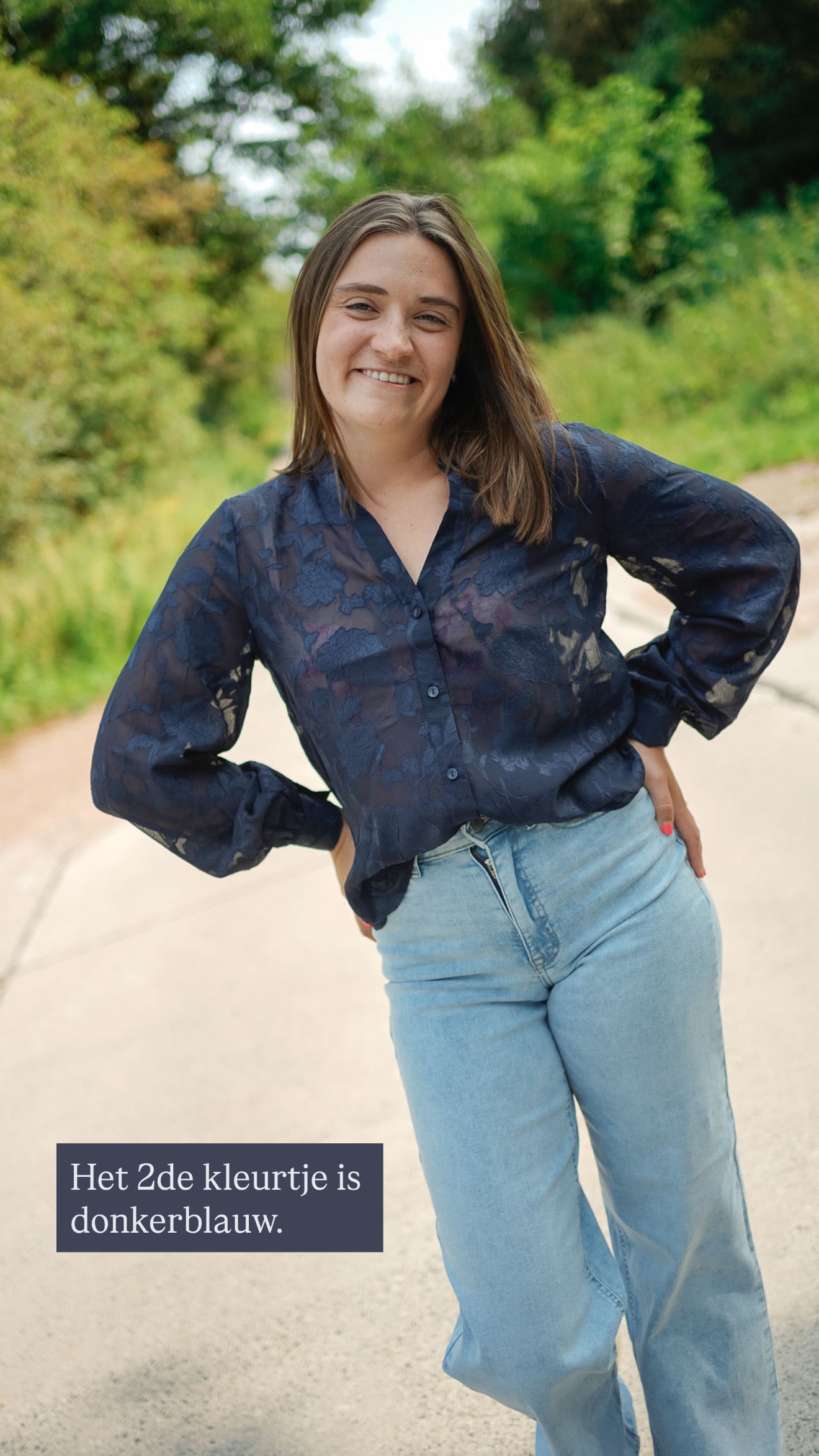 Jdy Grace Shirt Dark blue