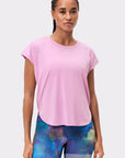 Drop t-shirt Sweet Lilac