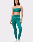 Signature piping sports bra Everglade