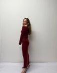Julie Dress Bordeaux