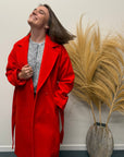 Ichi Jannet mantel rood