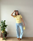 JDY Tessa top butteryellow