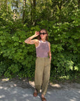 JDY Selma Barrel pants Kaki