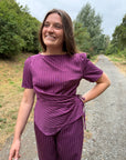 Riva set plum