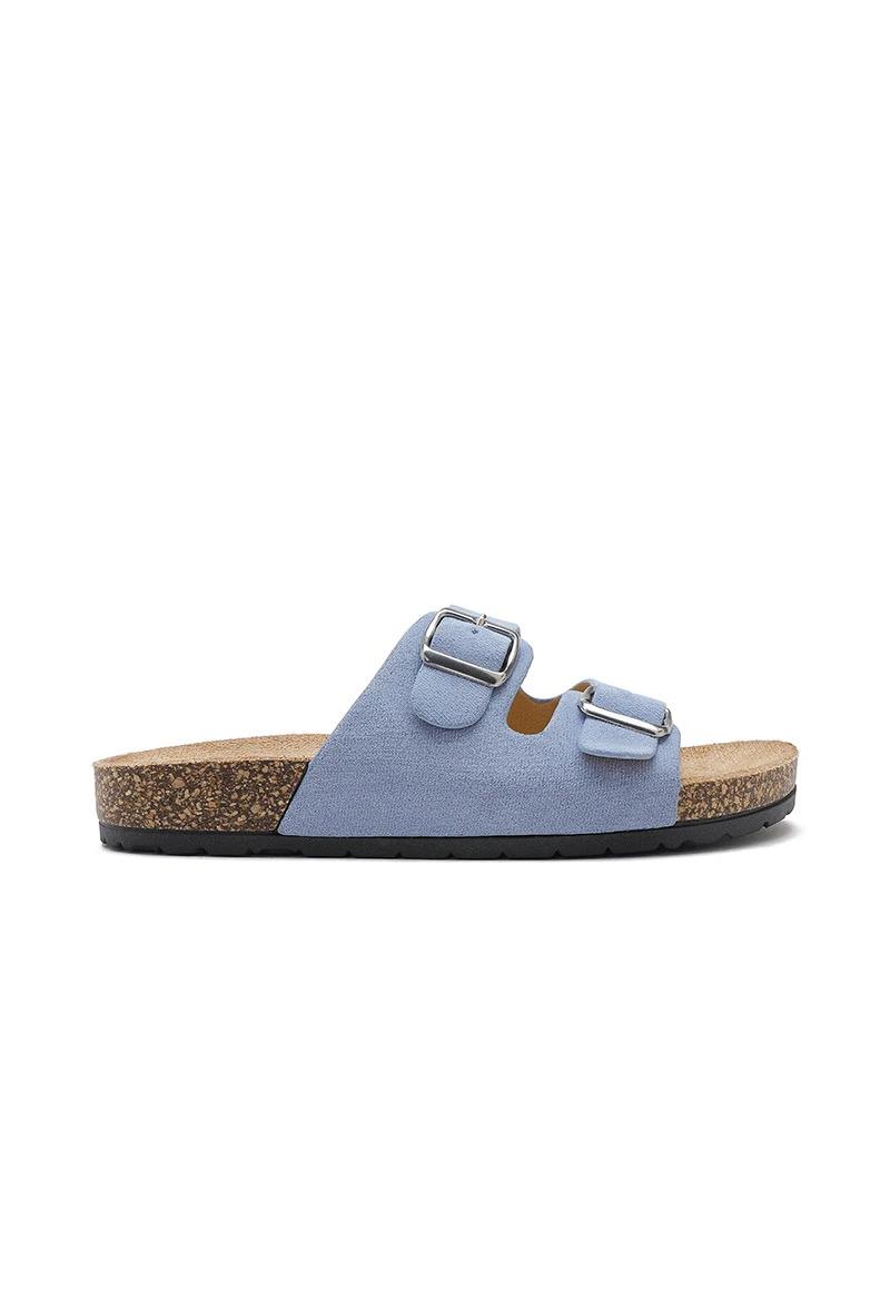 Blue Flat Sandals