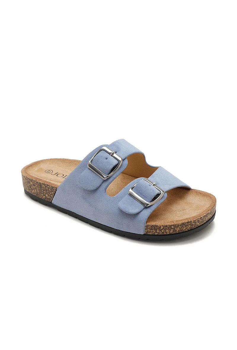 Blue Flat Sandals