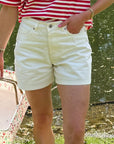 ICHI Aveny short white