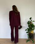 Ichi Fava blazer bordeaux