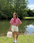 ICHI Aveny short white