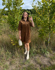 Only Gry dress brown