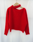Off shoulder pull TU RED