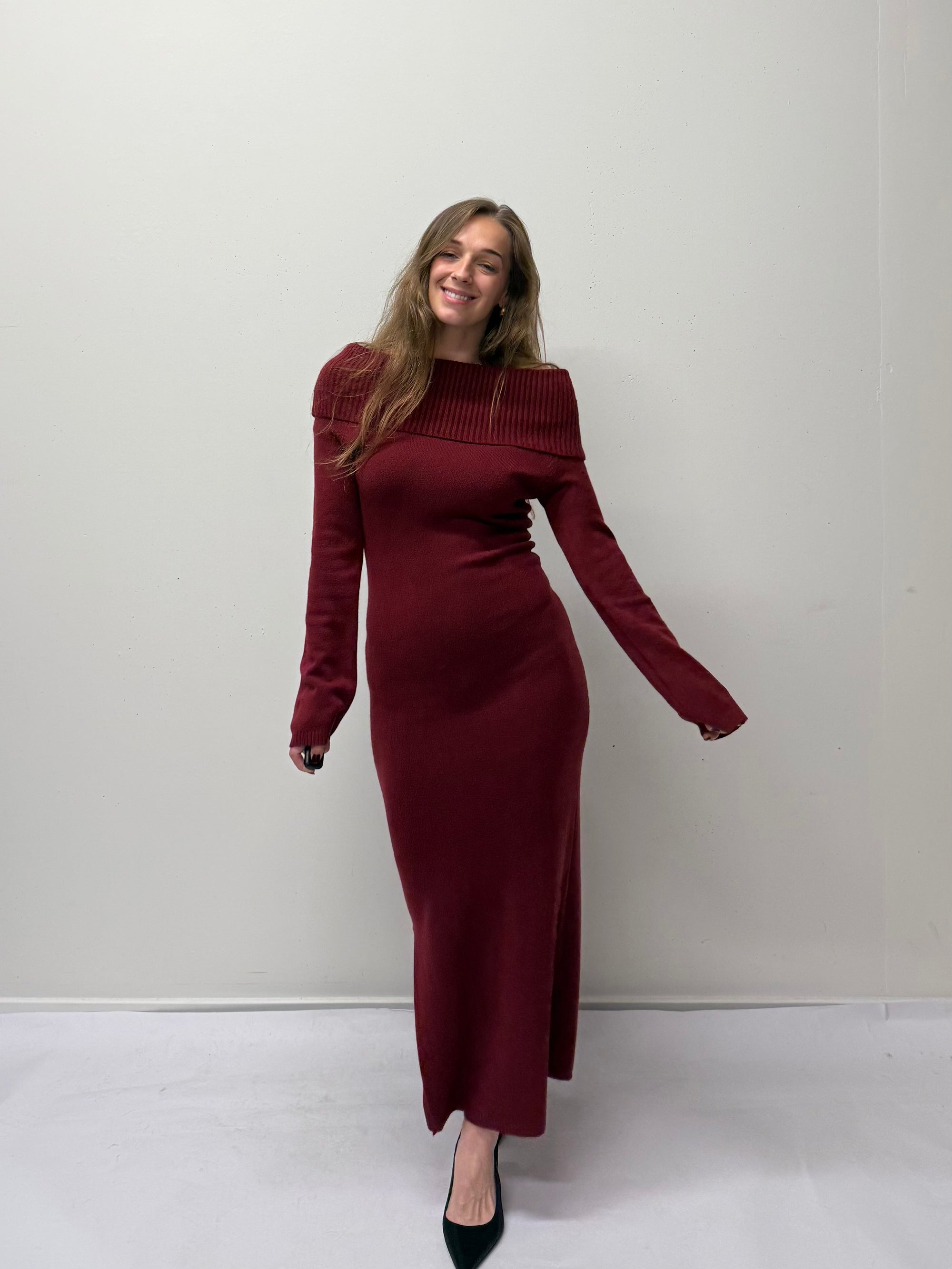 Julie Dress Bordeaux