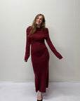 Julie Dress Bordeaux