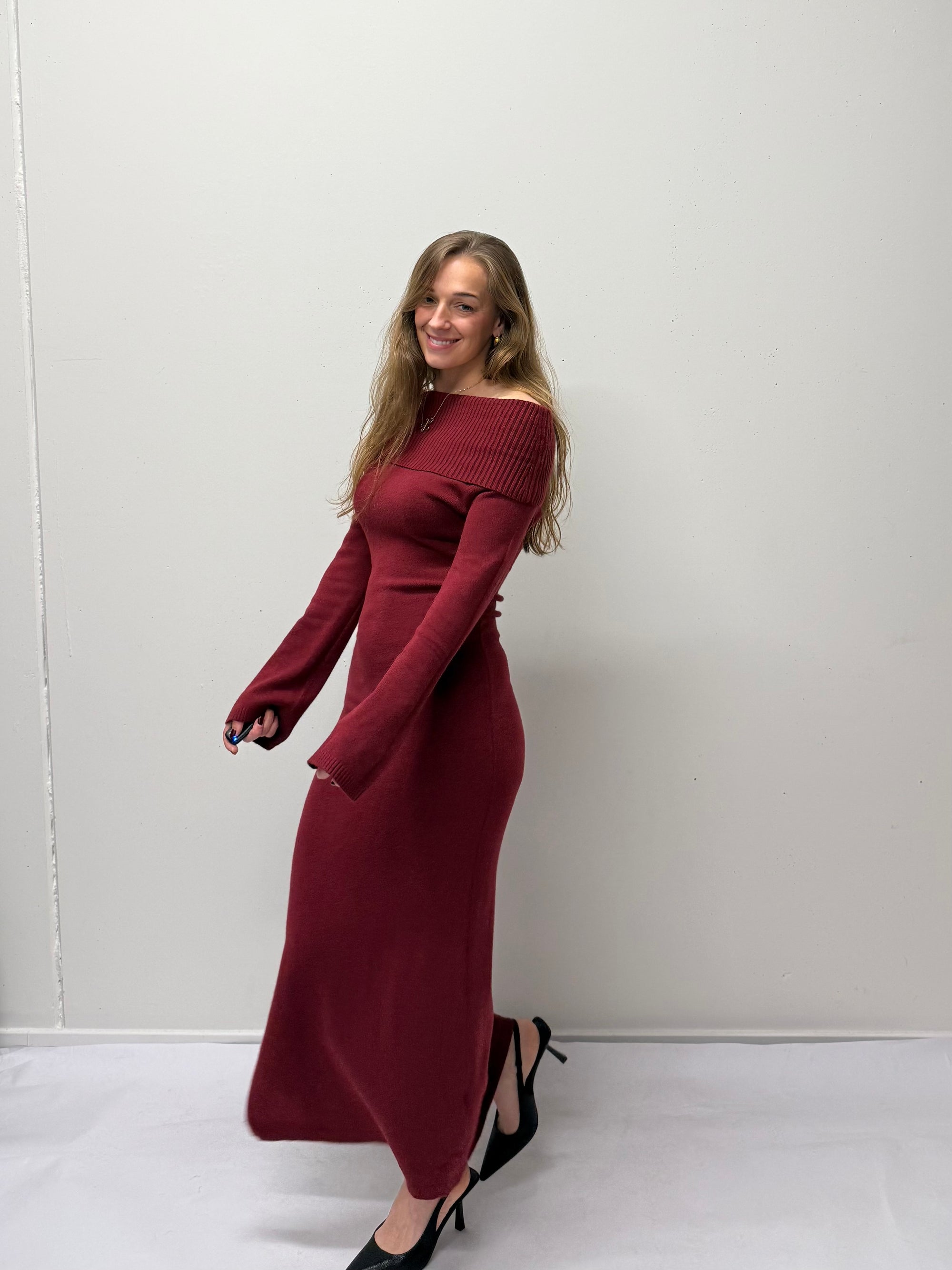 Julie Dress Bordeaux