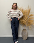 Only Geena knit stripe Rood