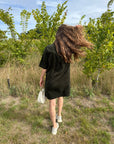 Only gry dress green