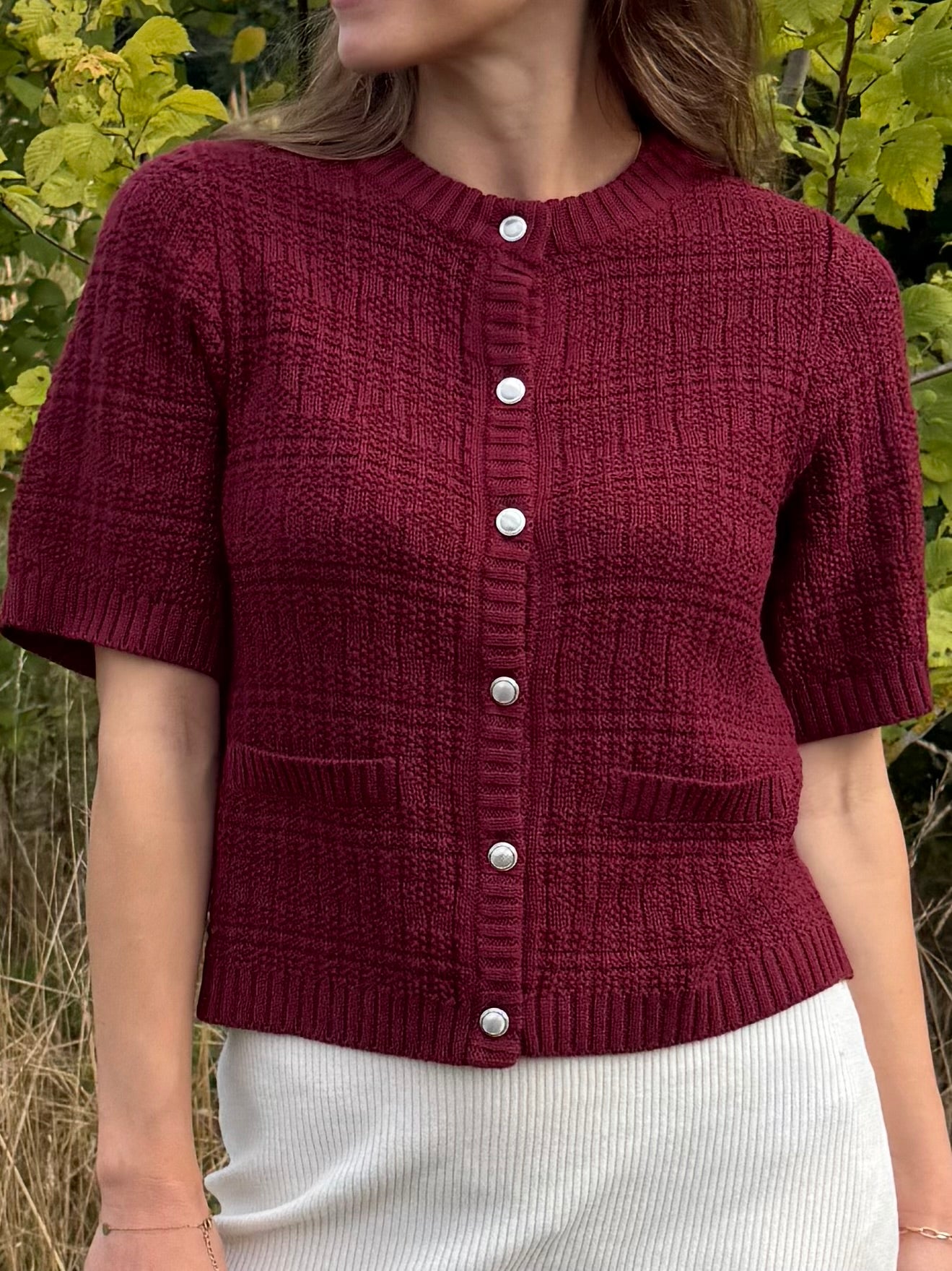 JDY Tikka Cardigan Bordeaux