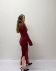 Julie Dress Bordeaux
