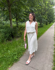 Ichi Linno skirt White