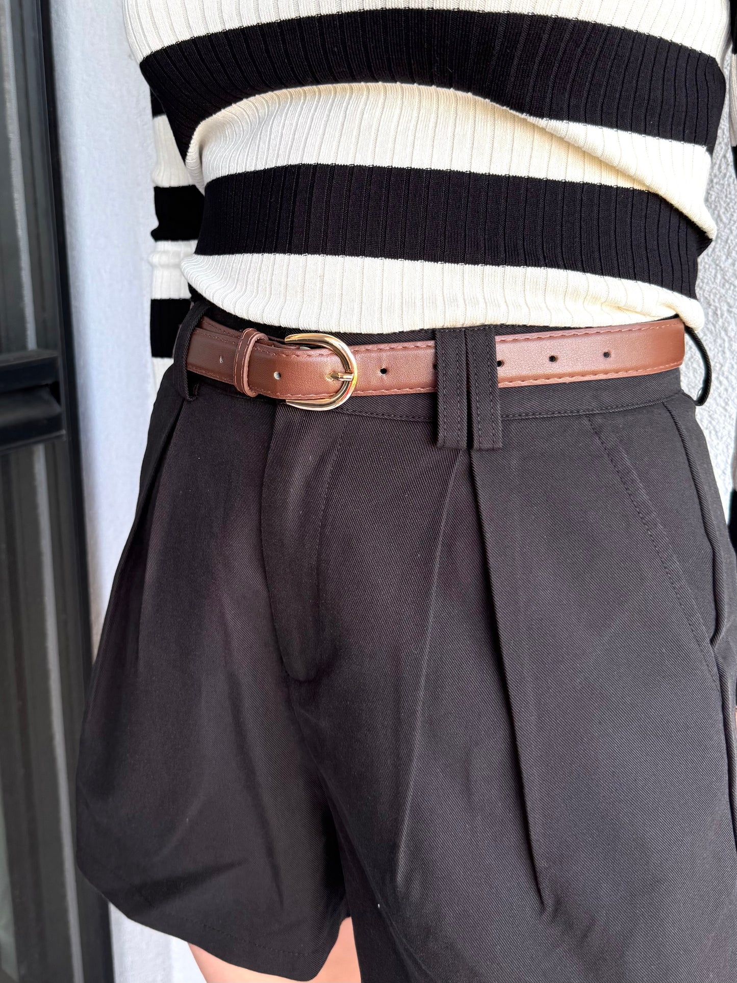 Mia Short Zwart (met Riem)