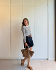 JDY Lucky longsleeve blauw