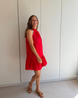 Mila dress red TU