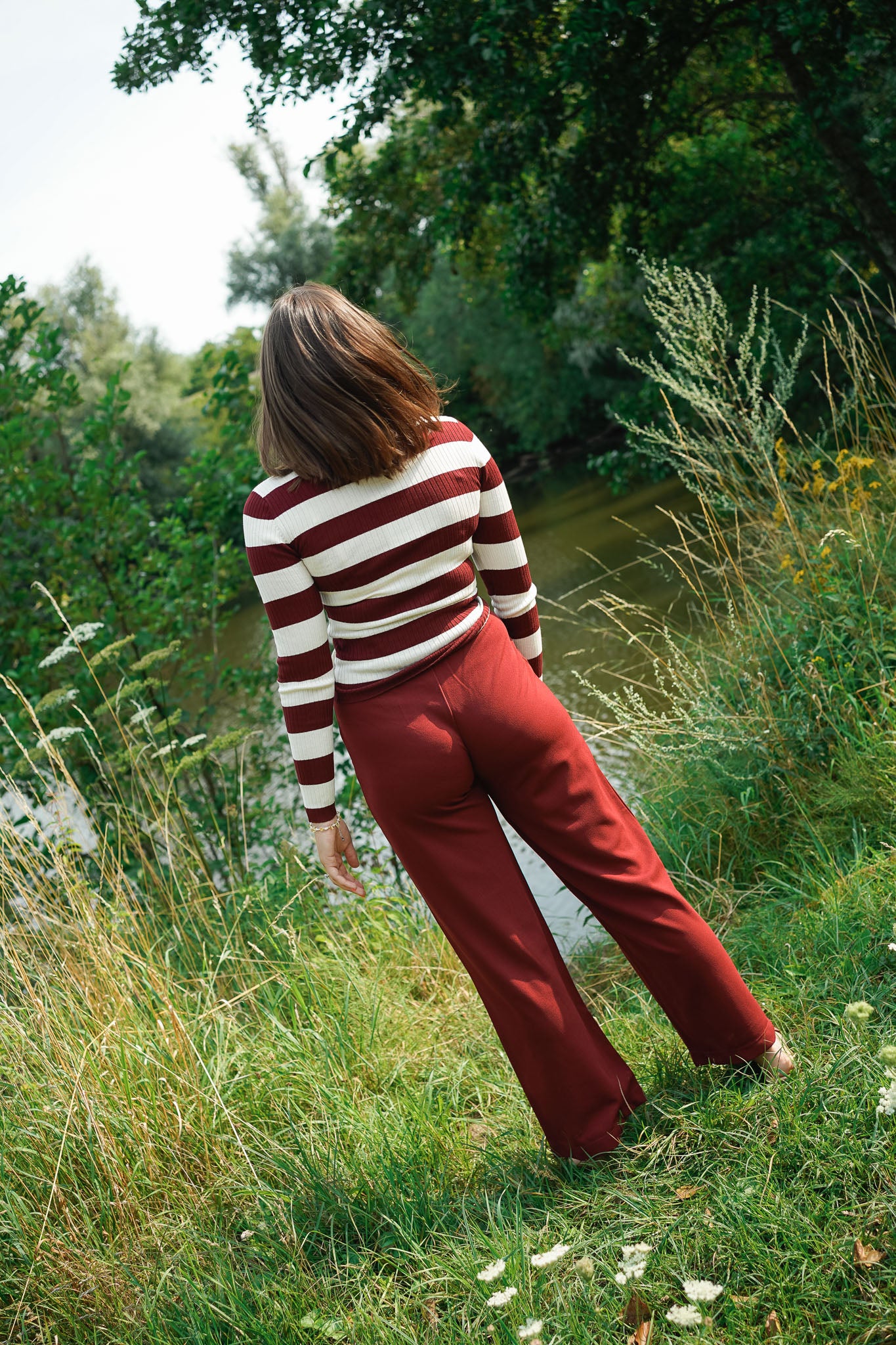 Jdy geggo pants burgundy