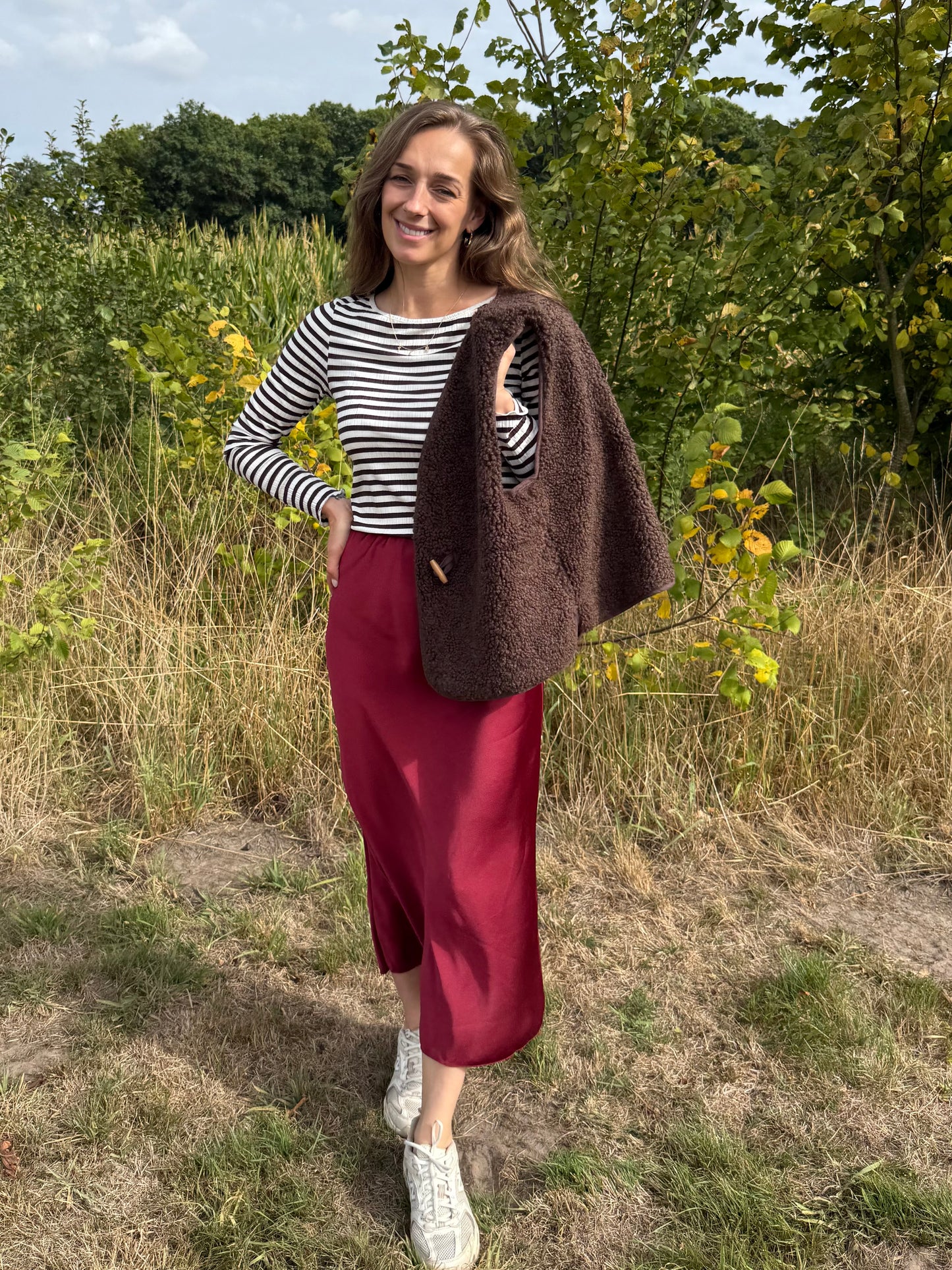 Ichi Cella knit brown