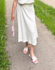 Ichi Linno skirt White