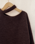 off shoulder pull TU BROWN