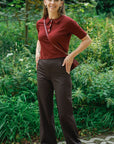 Ichi Kate Pants Chocolate