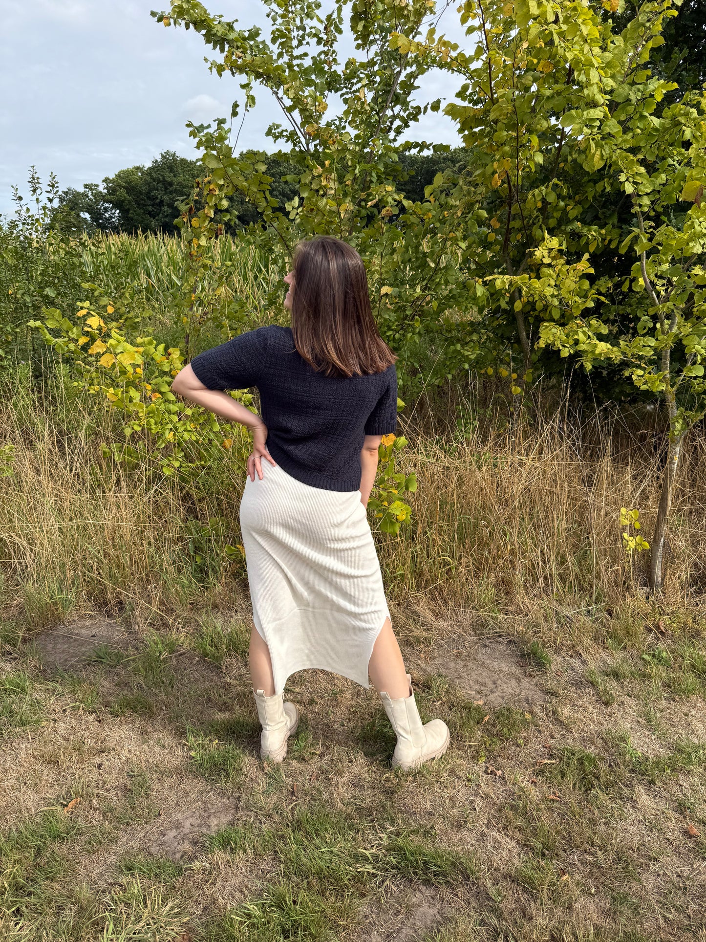JDY Prime Skirt Ecru