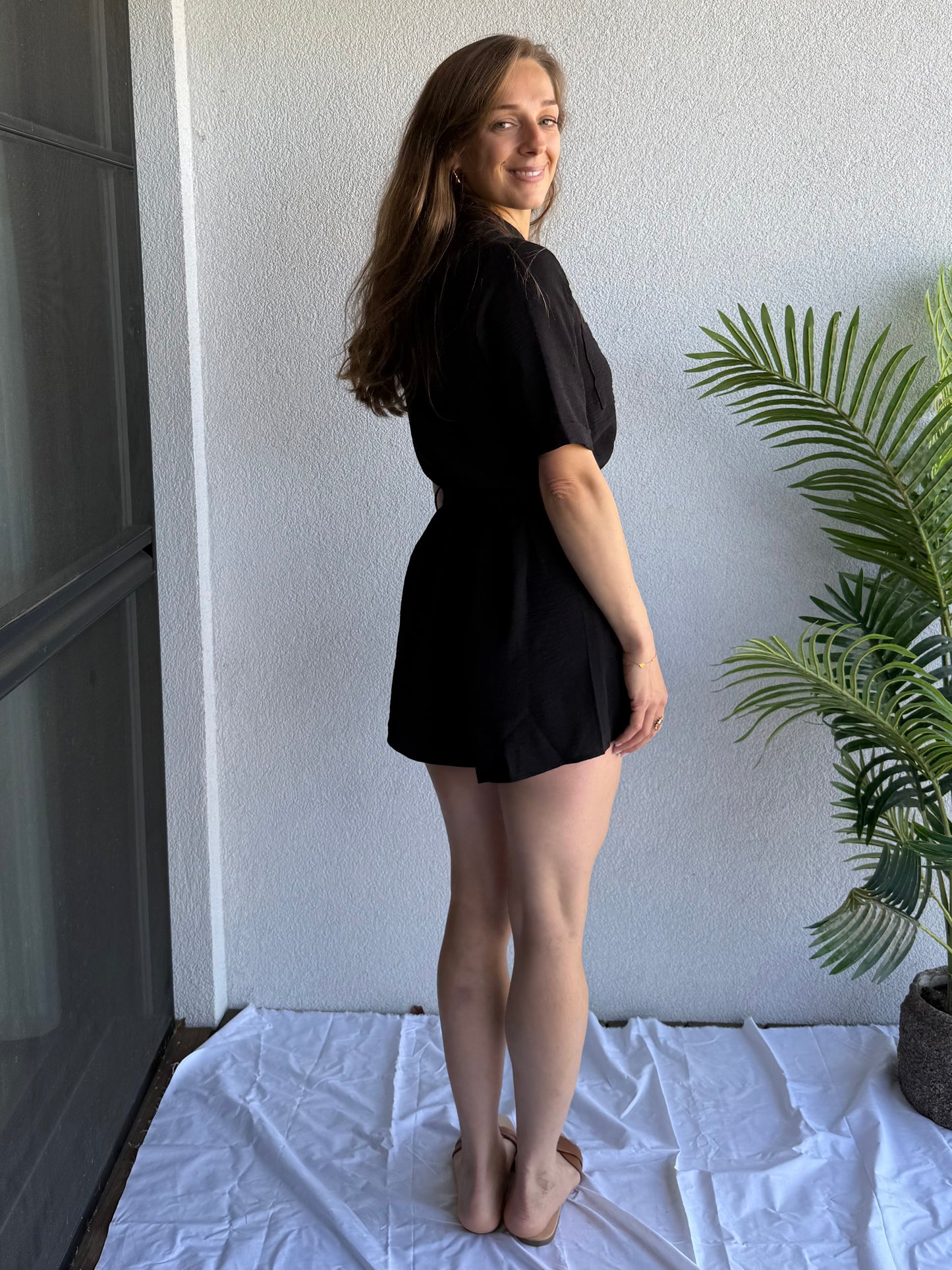Only Macha playsuit black