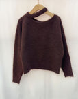 off shoulder pull TU BROWN