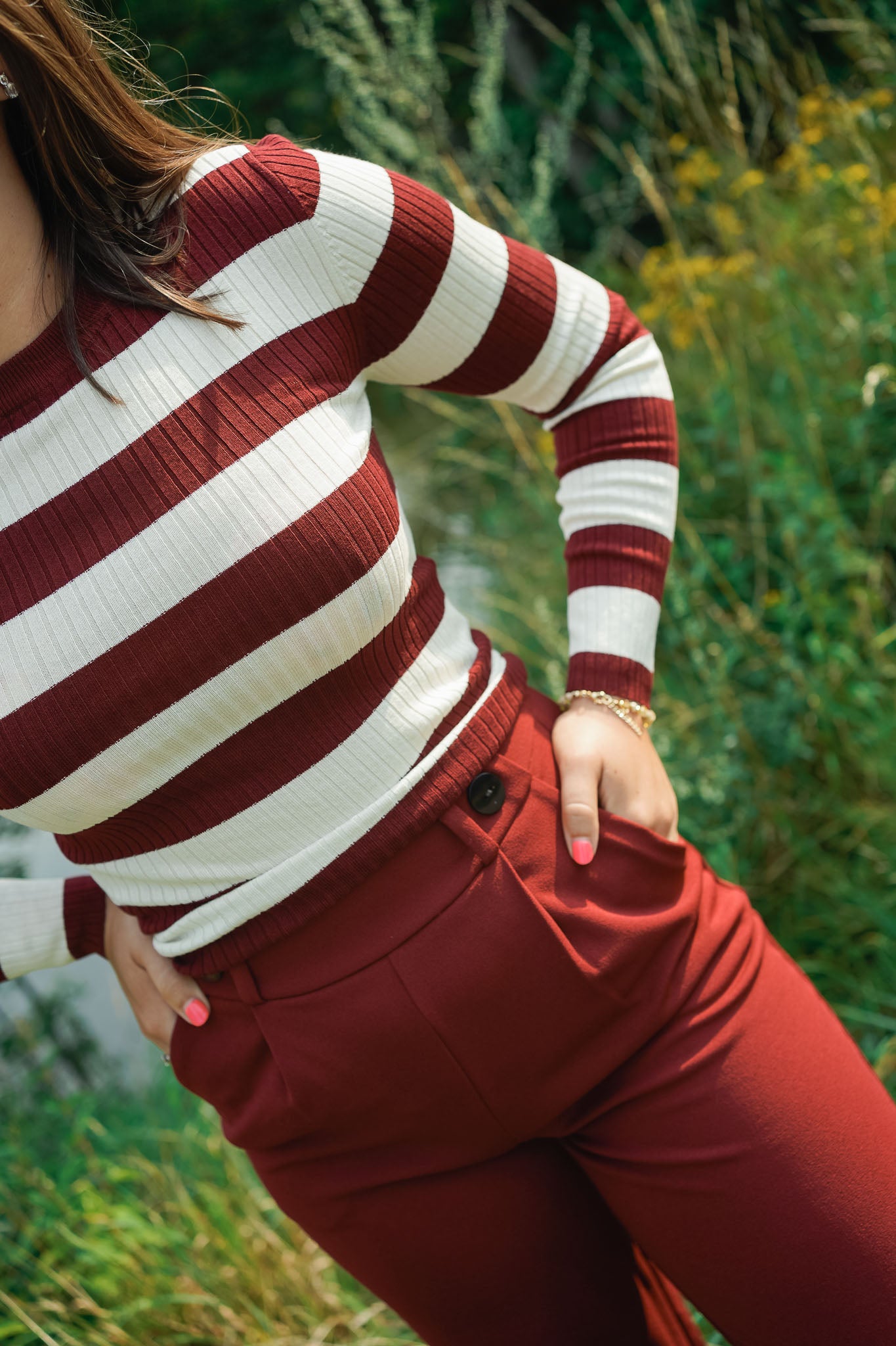 Jdy plum knit Burgundy