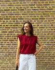 JDY Mara top bordeaux