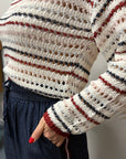 Only Geena knit stripe Rood