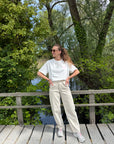 ICHI Hezano pants ecru