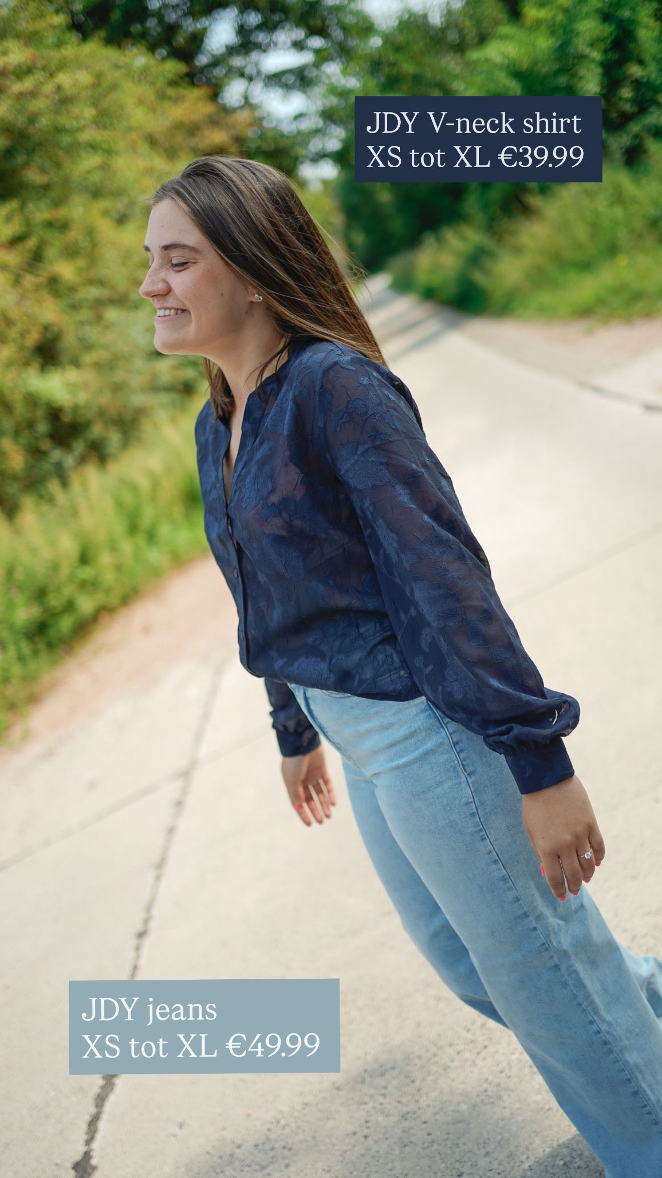 Jdy Grace Shirt Dark blue