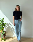 JDY Astra off shoulder knit Blue