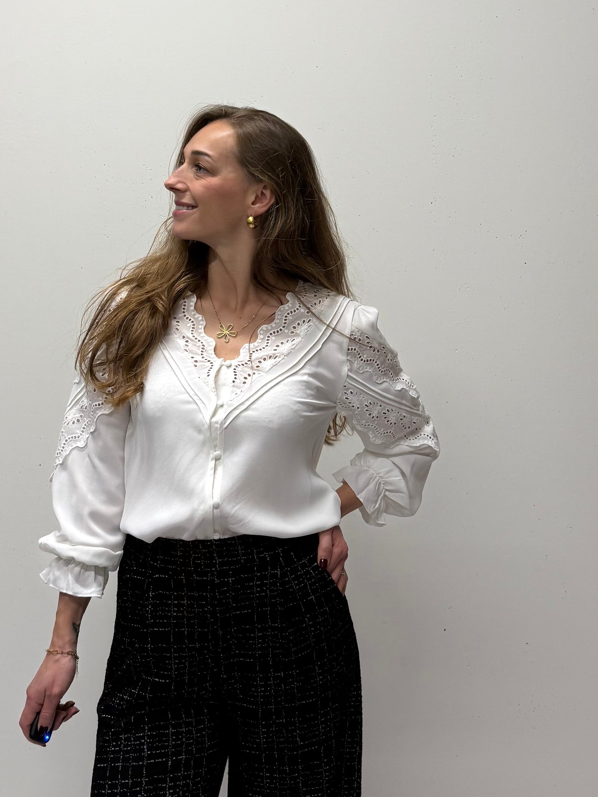 Noa White Blouse