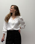 Noa White Blouse
