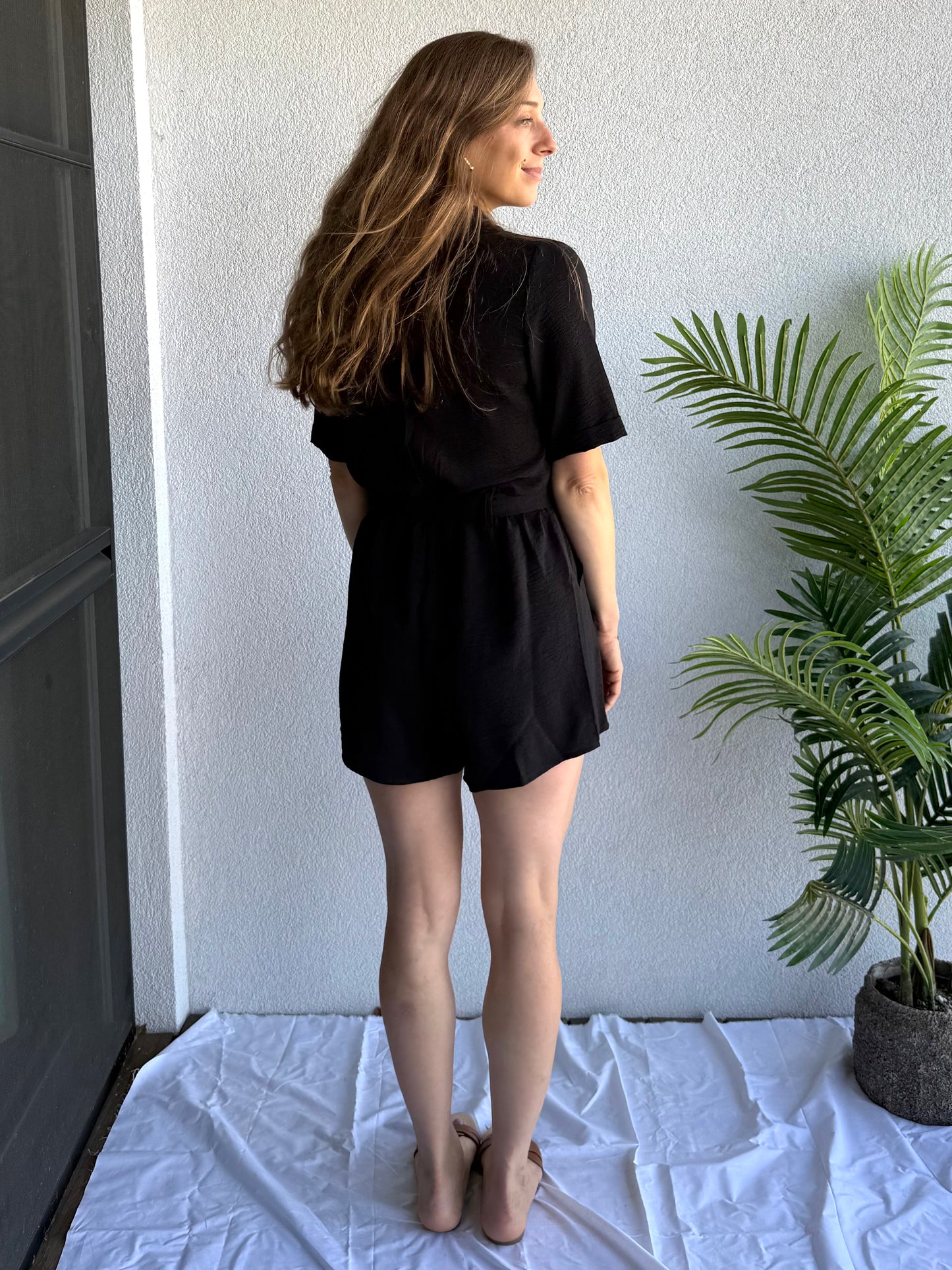 Only Macha playsuit black