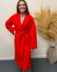Ichi Jannet mantel rood