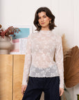 Lace Longsleeve Bow