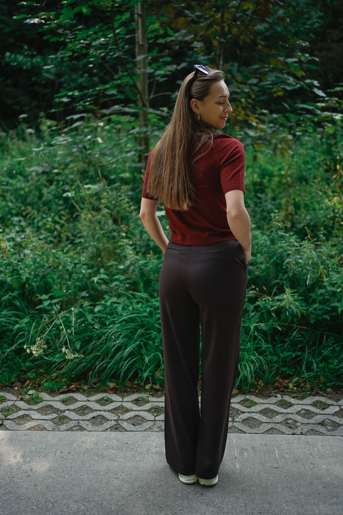 Ichi Kate Pants Chocolate