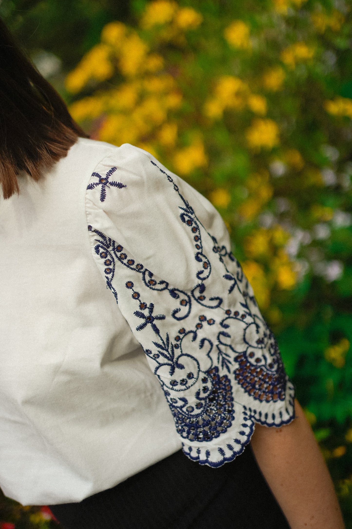 JDY Grandma Broderie Anglaise T-Shirt White